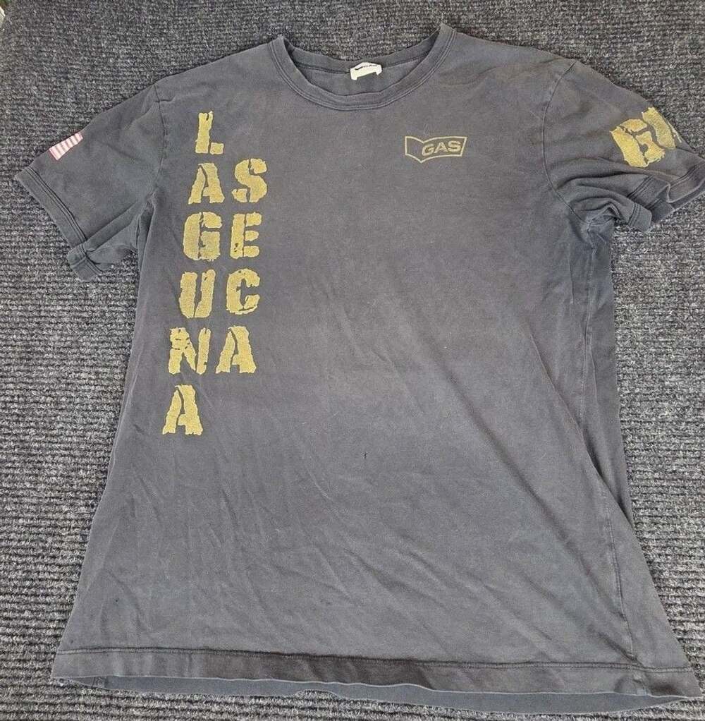 Gas Jeans Laguna USA Graphic T-Shirt Gray